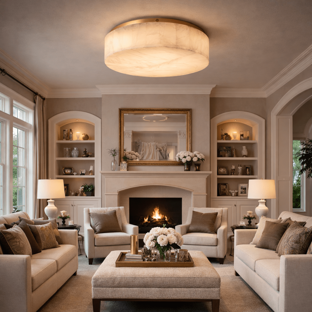 Livage Lueur Round Flushmount - fovolighting