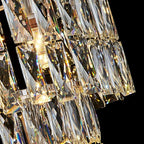 Long Crystal Staircase Chandelier Large Foyer Living Room Entryway Ceiling Light Fixture - fovolighting