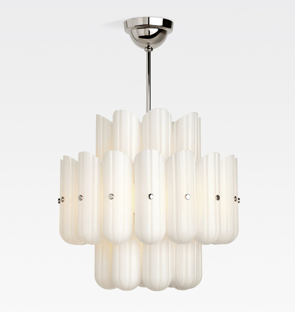 Lorna LED Double Tier Chandelier 25" 35" 46" - fovolighting