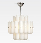 Lorna LED Double Tier Chandelier 25" 35" 46" - fovolighting