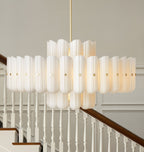 Lorna LED Double Tier Chandelier 25" 35" 46" - fovolighting