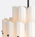 Lorna LED Double Tier Chandelier 25" 35" 46" - fovolighting