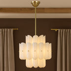 Lorna LED Double Tier Chandelier 25" 35" 46" - fovolighting