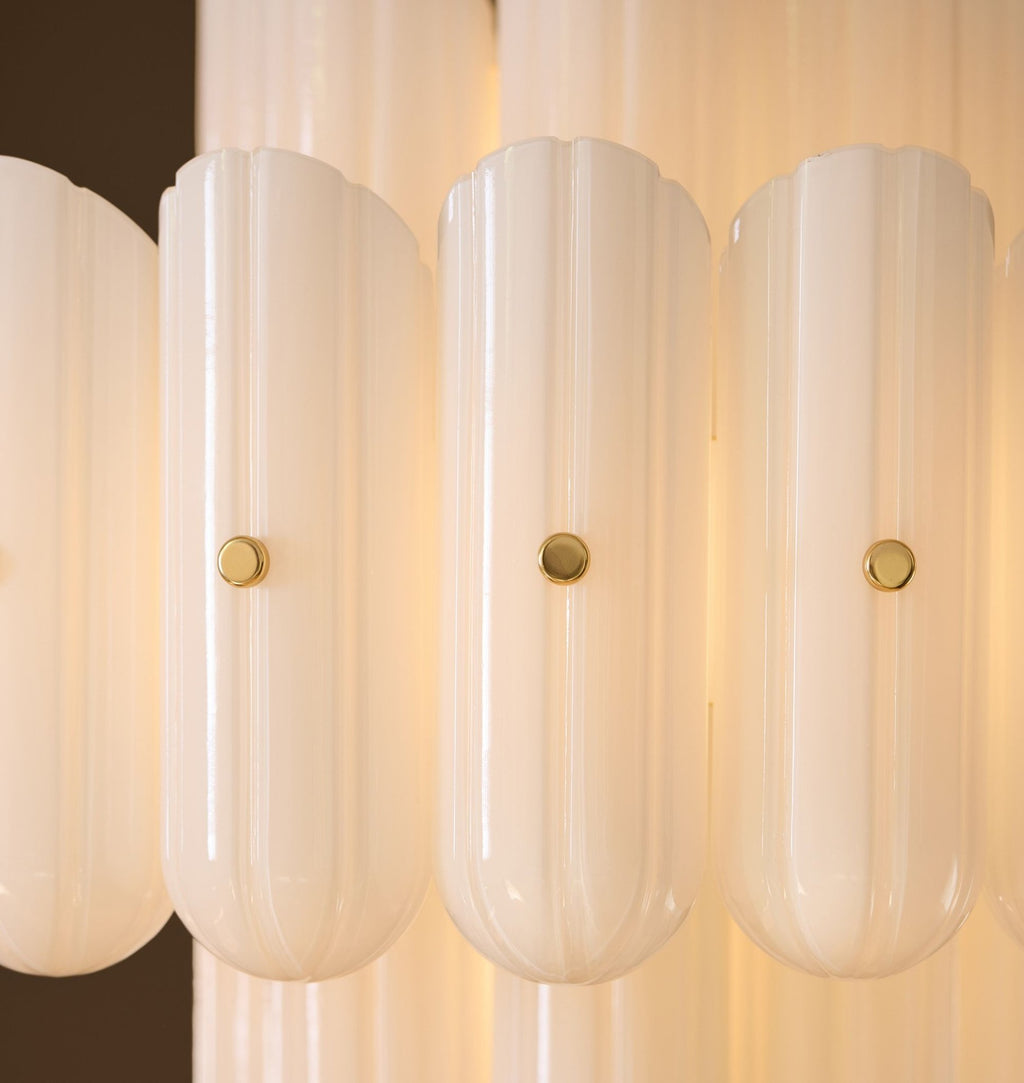 Lorna LED Double Tier Chandelier 25" 35" 46" - fovolighting