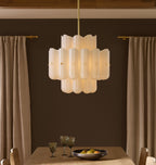 Lorna LED Double Tier Chandelier 25" 35" 46" - fovolighting