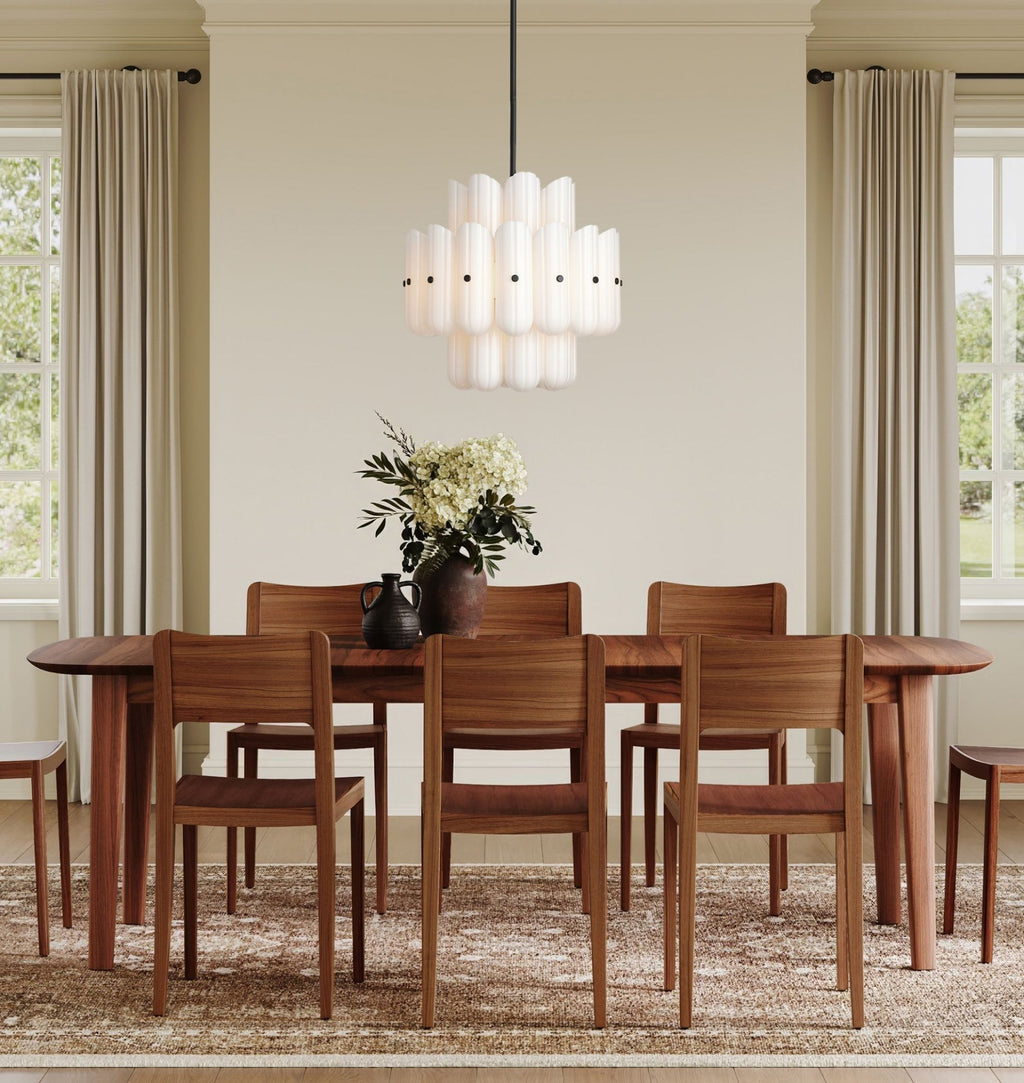 Lorna LED Double Tier Chandelier 25" 35" 46" - fovolighting