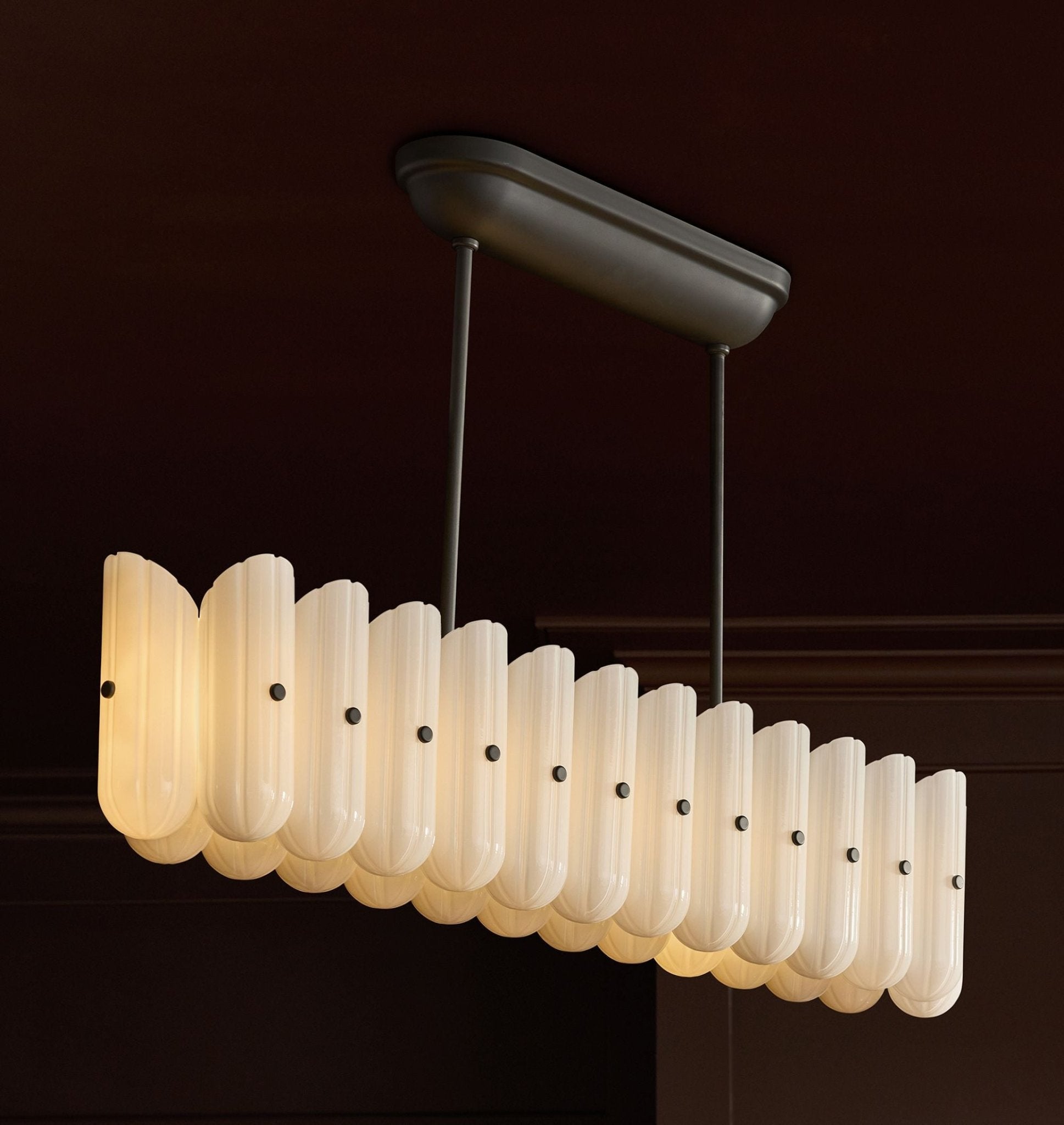 Lorna LED Linear Chandelier 55" - fovolighting