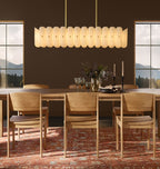 Lorna LED Linear Chandelier 55" - fovolighting