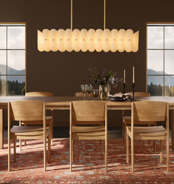 Lorna LED Linear Chandelier 55" - fovolighting
