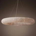 Lucente Modern Crystal Ring Chandelier - fovolighting