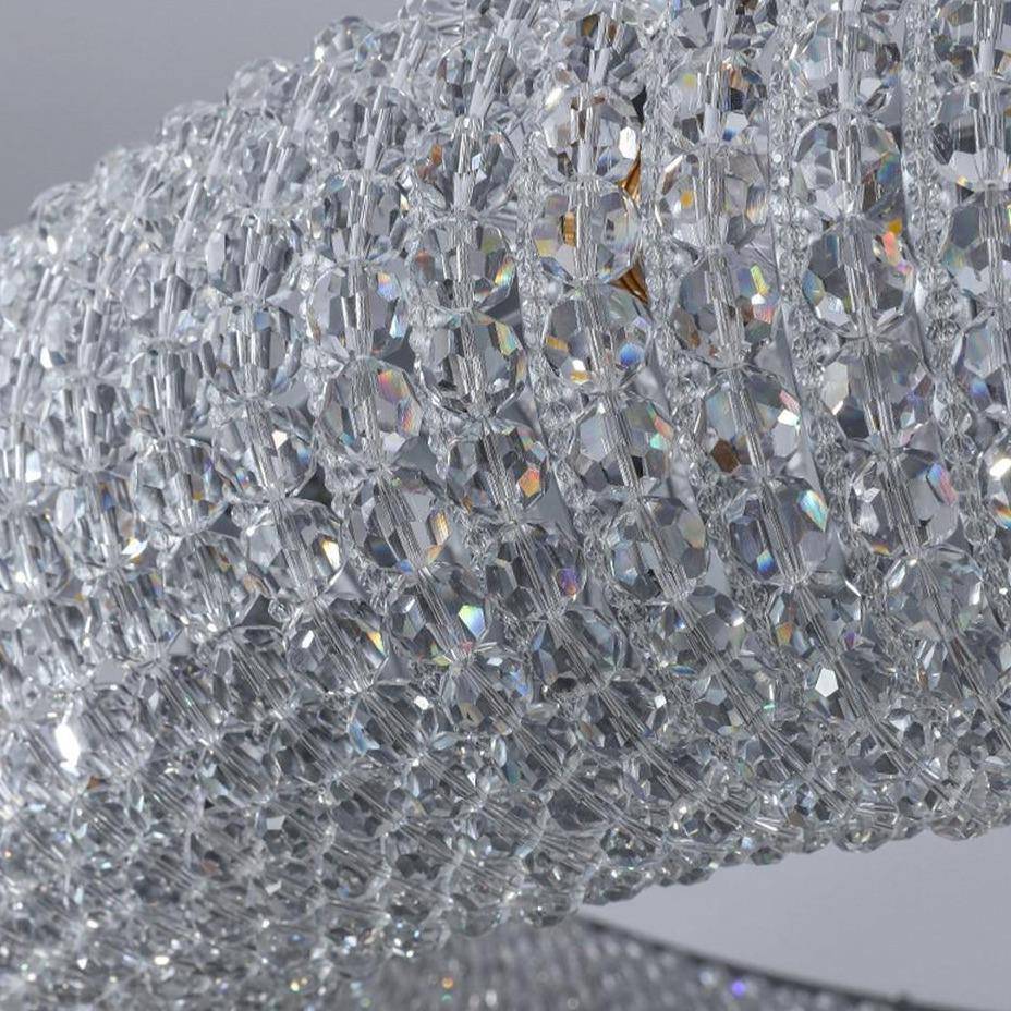 Lucente Modern Crystal Ring Chandelier - fovolighting