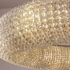 Lucente Modern Crystal Ring Chandelier - fovolighting