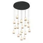 Lucidate Alabaster Round LED Chandelier - fovolighting