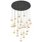 Lucidate Alabaster Round LED Chandelier - fovolighting
