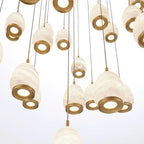 Lucidate Alabaster Round LED Chandelier - fovolighting