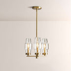 Lumi Clear Glass Semi Flush Mount - fovolighting