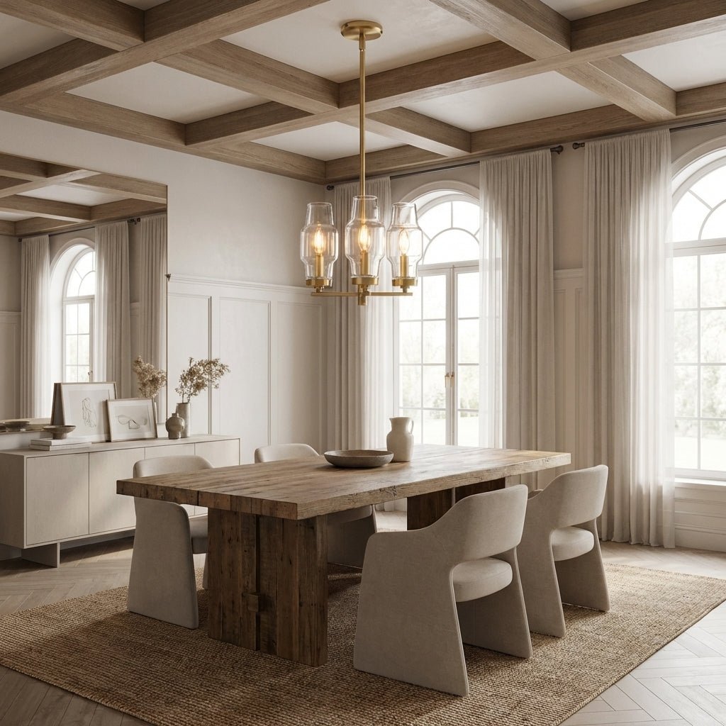Lumi Clear Glass Semi Flush Mount - fovolighting