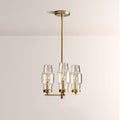 Lumi Clear Glass Semi Flush Mount - fovolighting