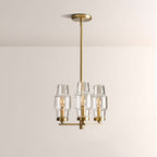 Lumi Clear Glass Semi Flush Mount - fovolighting