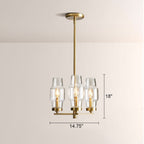 Lumi Clear Glass Semi Flush Mount - fovolighting