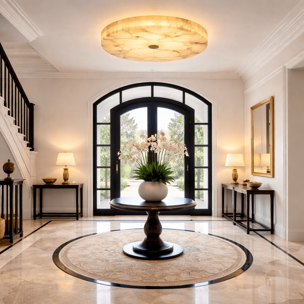 Luminous Alabaster Ceiling Light - fovolighting