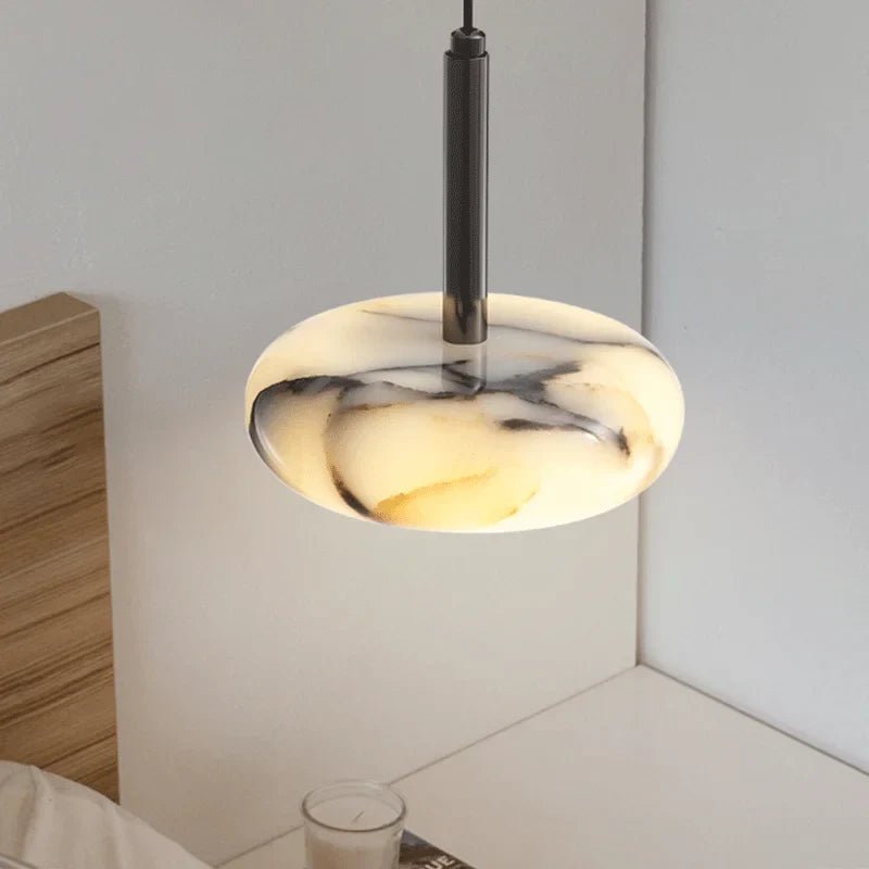 Luna Natural Marble Pendant - fovolighting