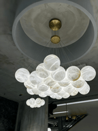 Lunar Alabaster Spherical Chandelier - fovolighting
