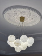 Lunar Alabaster Spherical Chandelier - fovolighting