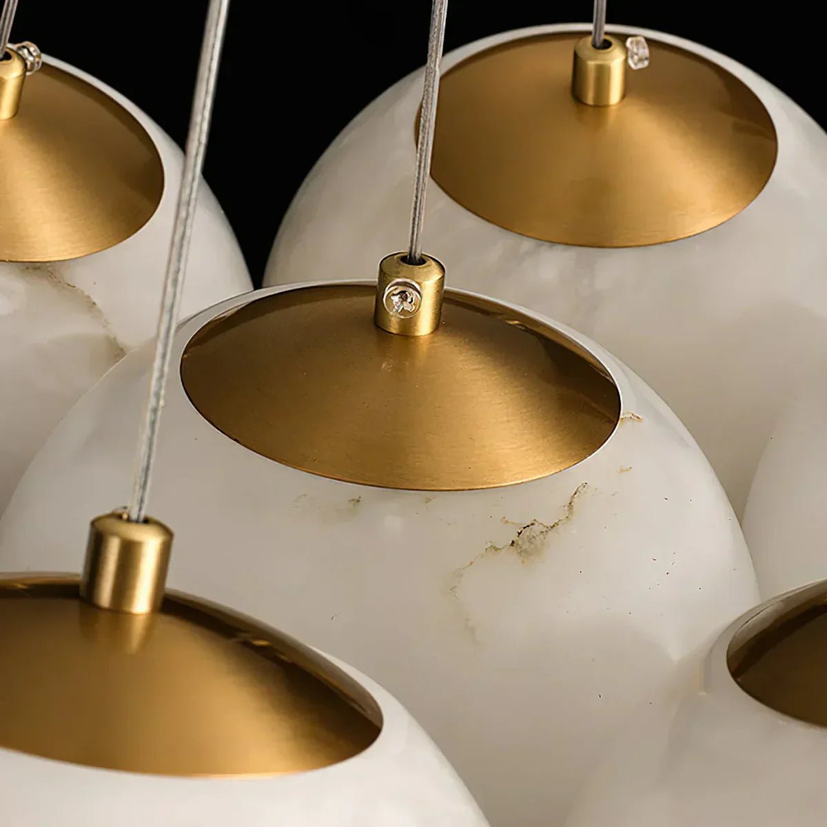 Lunar Alabaster Spherical Chandelier - fovolighting