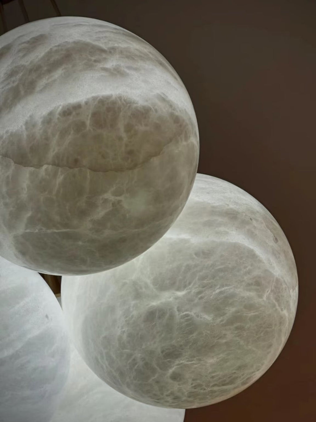 Lunar Alabaster Spherical Chandelier - fovolighting