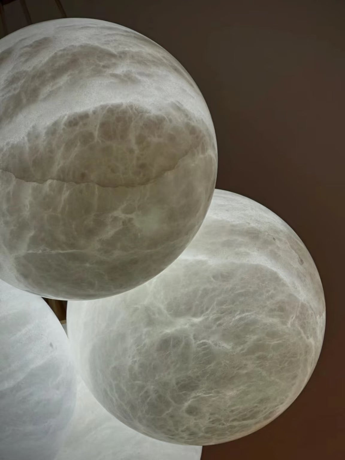 Lunar Alabaster Spherical Chandelier - fovolighting
