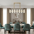 Lunara Linear Marble Chandelier - fovolighting