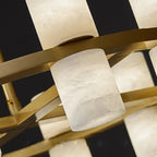 Lunara Linear Marble Chandelier - fovolighting