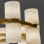 Lunara Linear Marble Chandelier - fovolighting