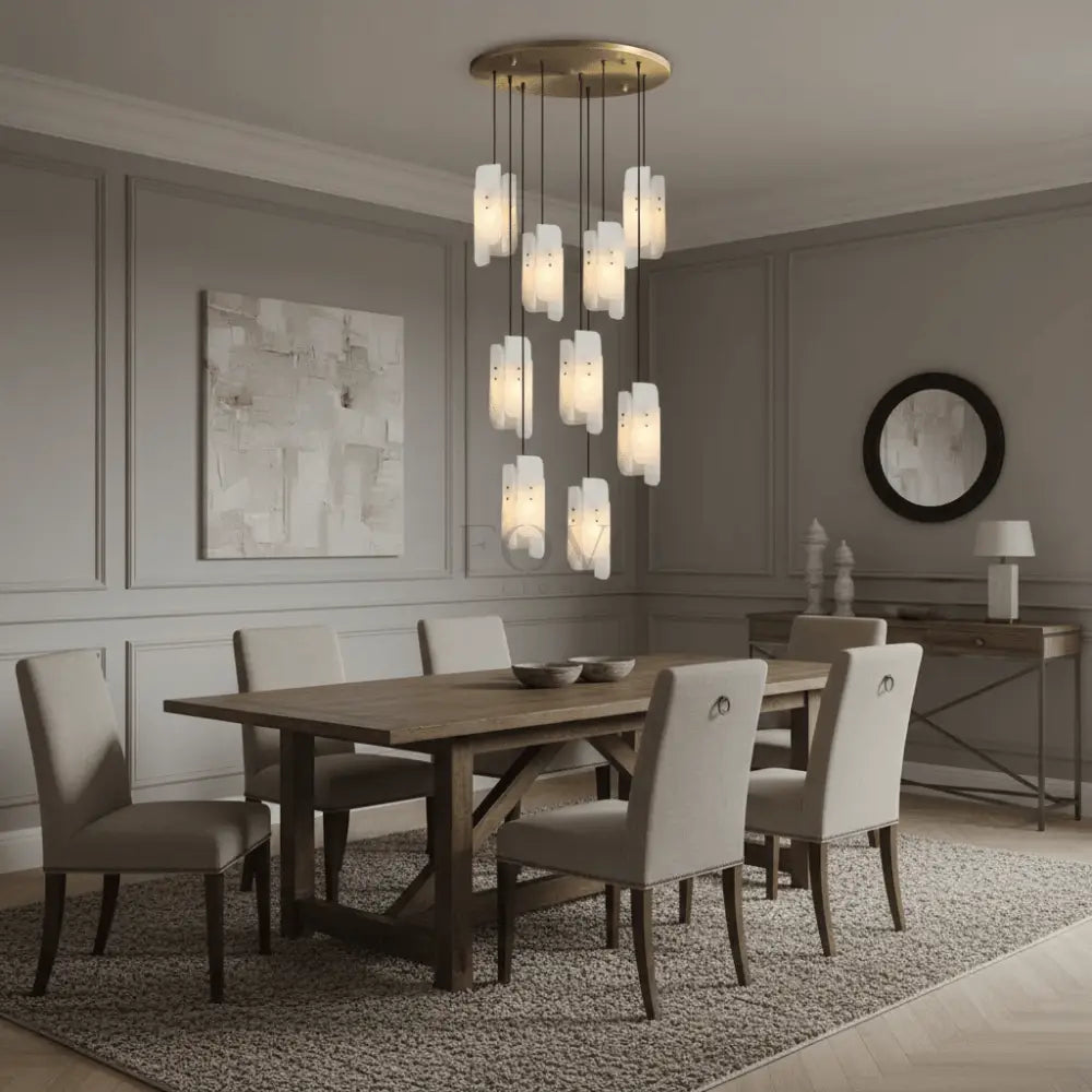 Lunara Marble Chandelier - fovolighting