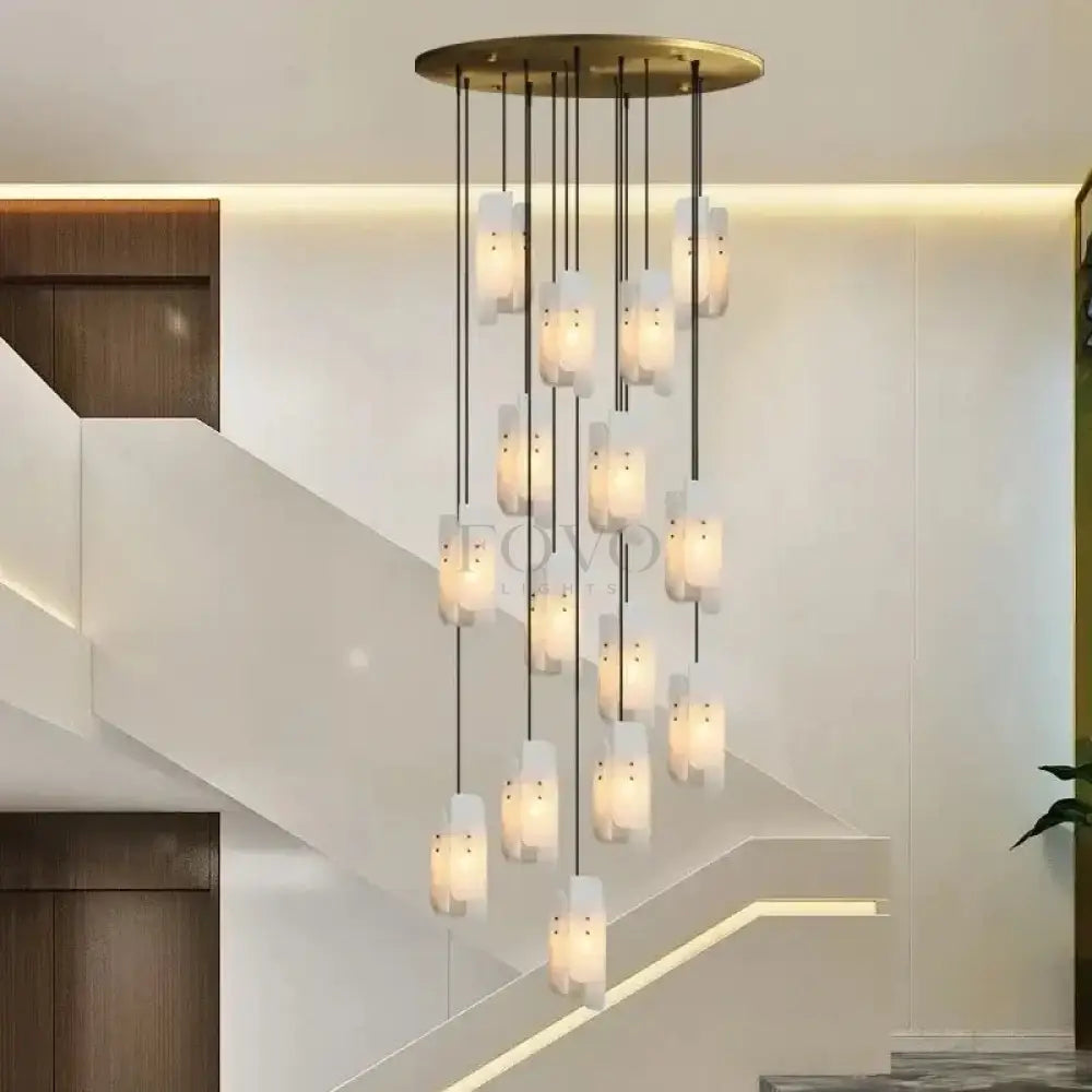 Lunara Marble Chandelier - fovolighting