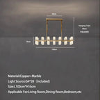 Lunara Marble Chandelier - fovolighting