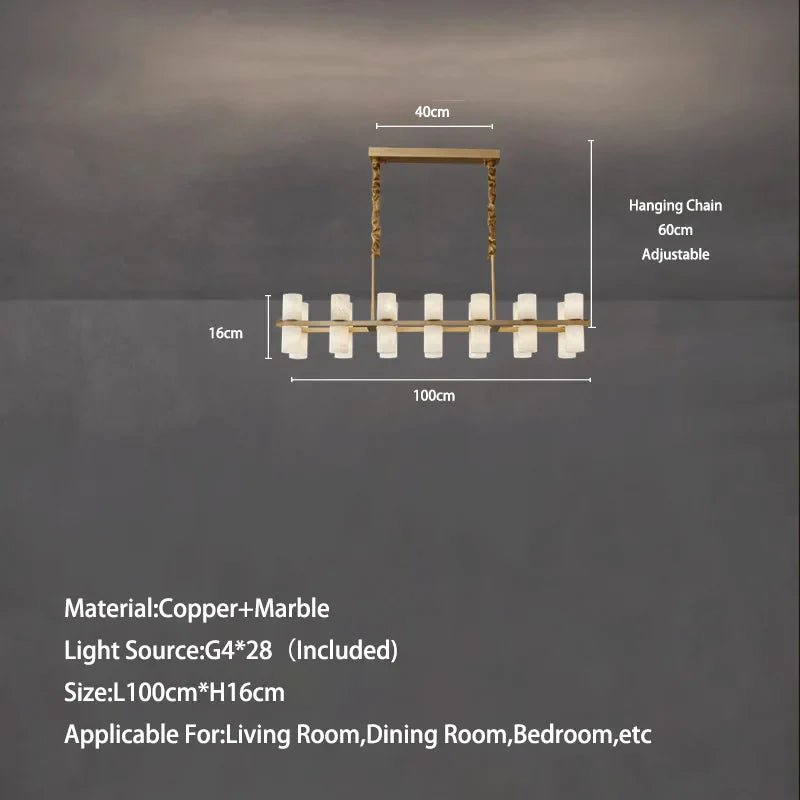 Lunara Marble Chandelier - fovolighting