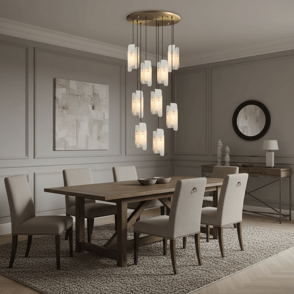 Lunara Marble Chandelier - fovolighting
