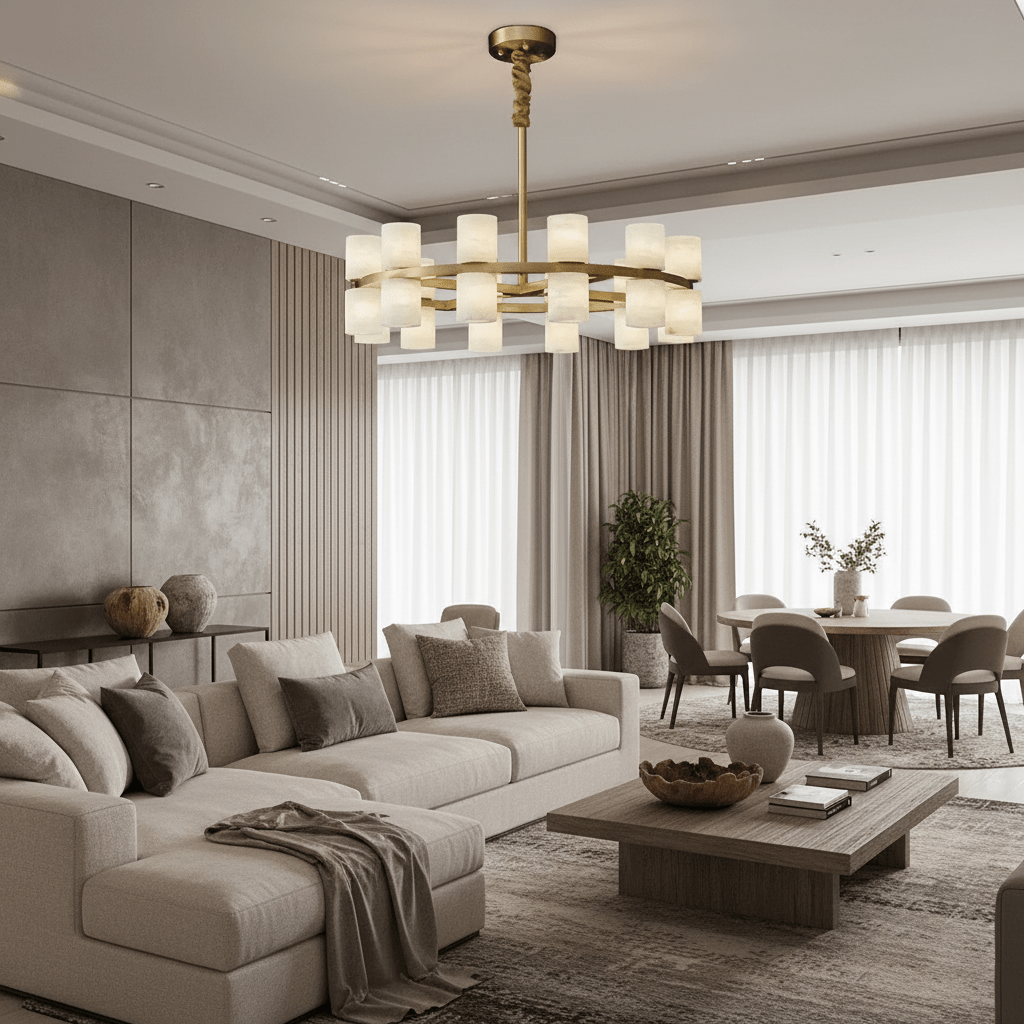 Lunara Marble Chandelier - fovolighting