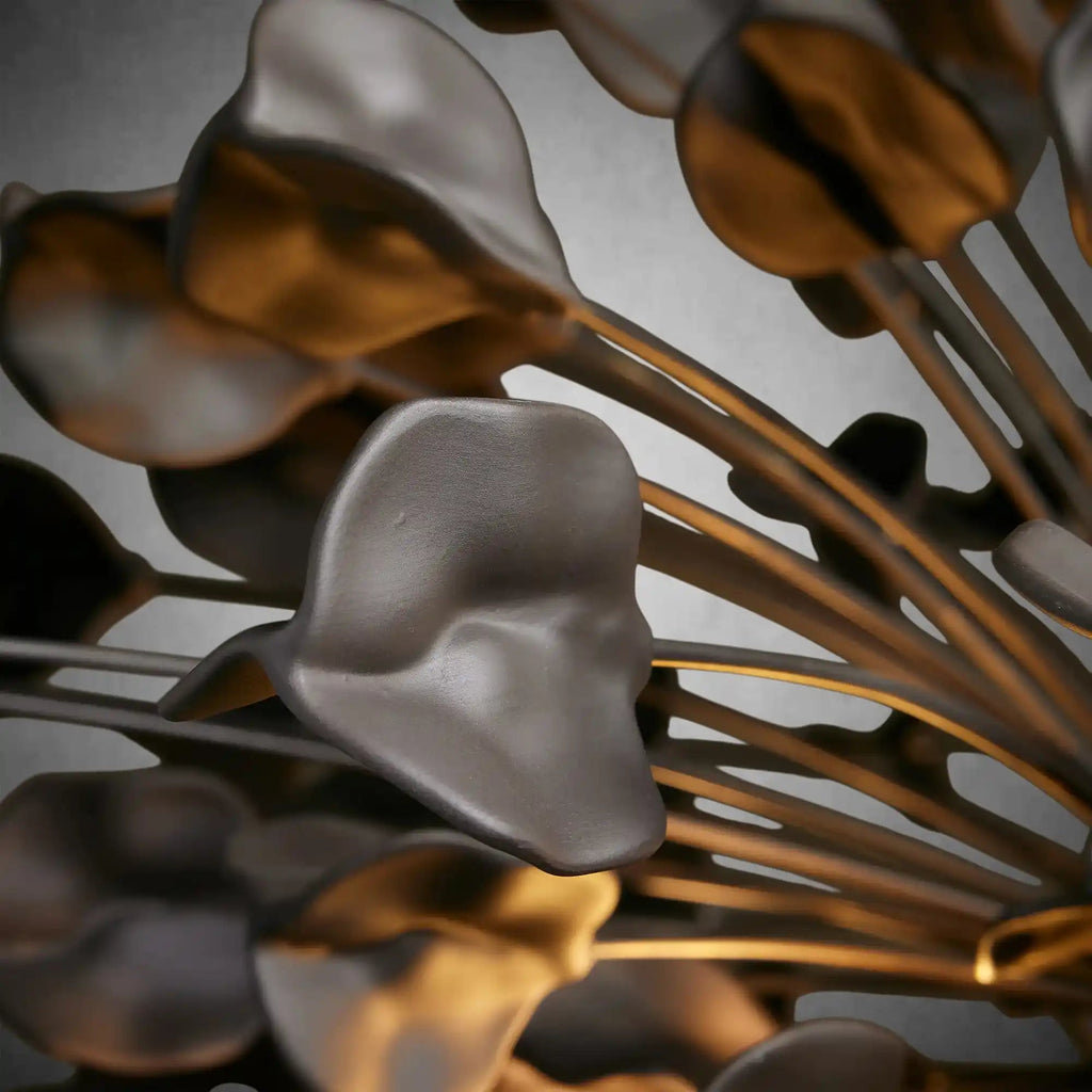 Lunaria Handcrafted Ceramic Petal Chandelier for Bedroom - fovolighting