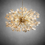 Lunaria Handcrafted Ceramic Petal Chandelier for Bedroom - fovolighting