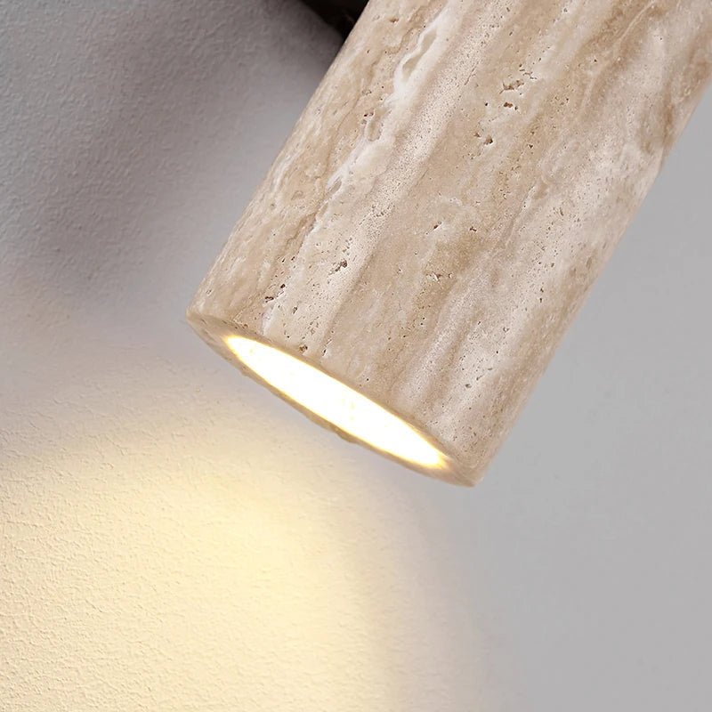 Lunaro Travertine Wall Sconce - fovolighting