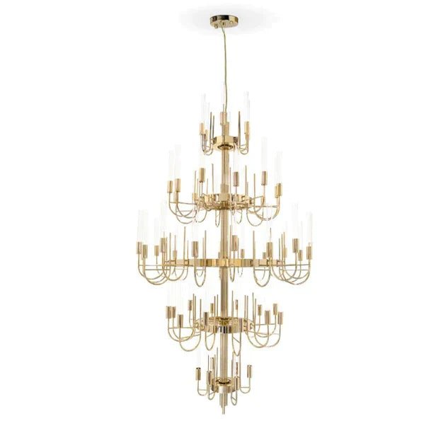 Luxury 5 - Tier Crystal Rods Luxury Gala Chandelier - fovolighting
