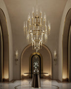Luxury 5 - Tier Crystal Rods Luxury Gala Chandelier - fovolighting