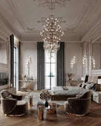 Luxury 5 - Tier Crystal Rods Luxury Gala Chandelier - fovolighting
