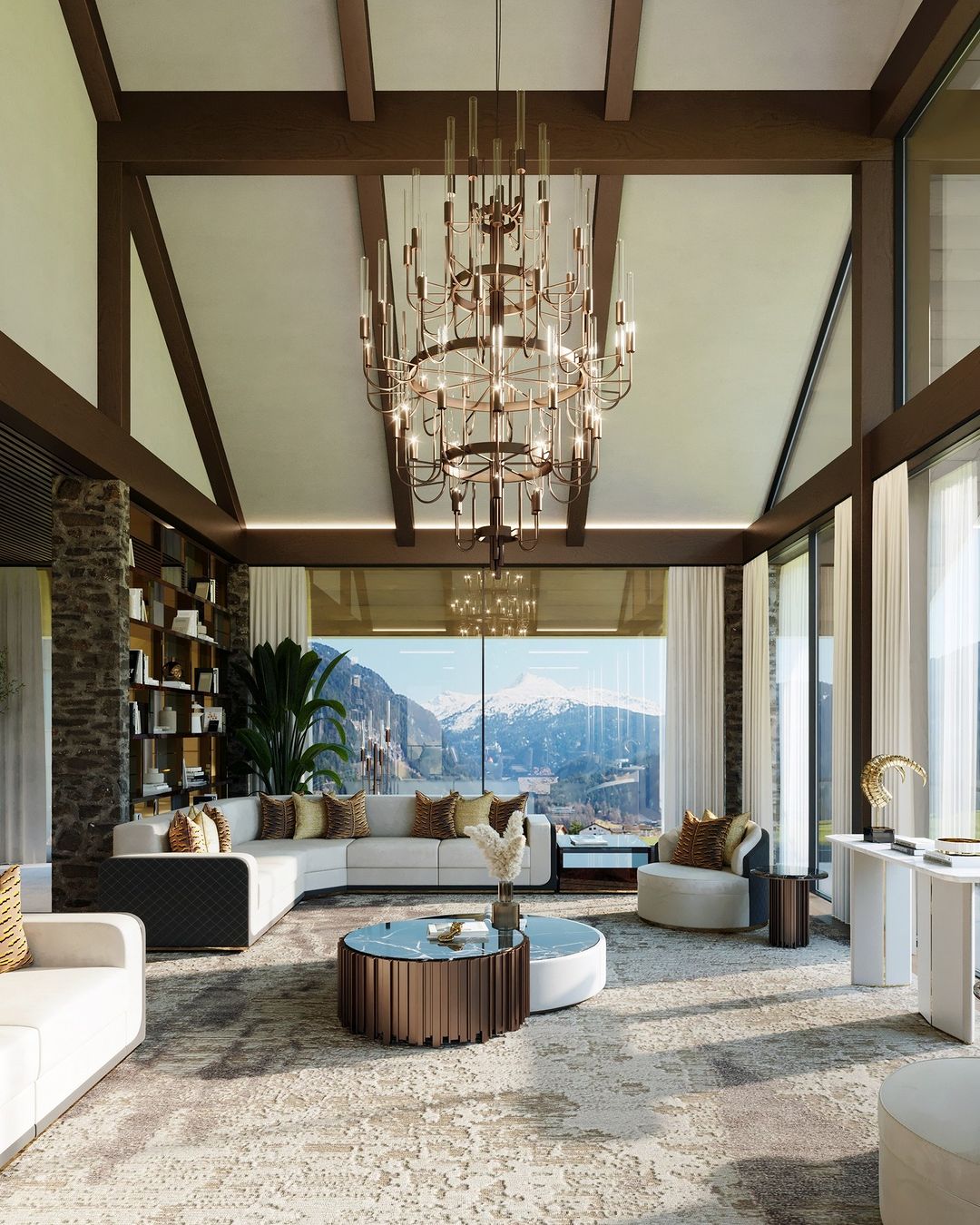 Luxury 5 - Tier Crystal Rods Luxury Gala Chandelier - fovolighting