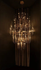 Luxury 5 - Tier Crystal Rods Luxury Gala Chandelier - fovolighting