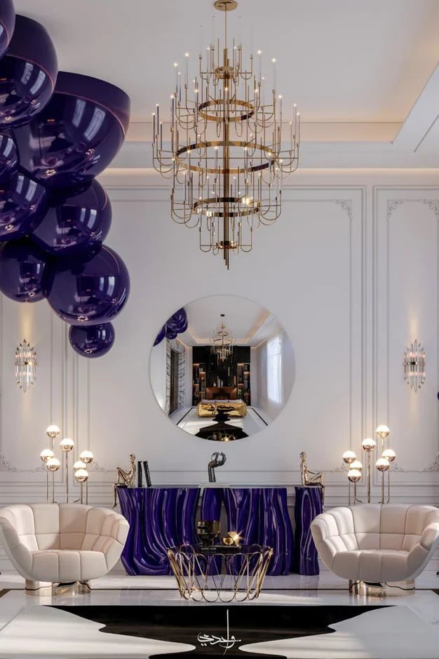 Luxury 5 - Tier Crystal Rods Luxury Gala Chandelier - fovolighting