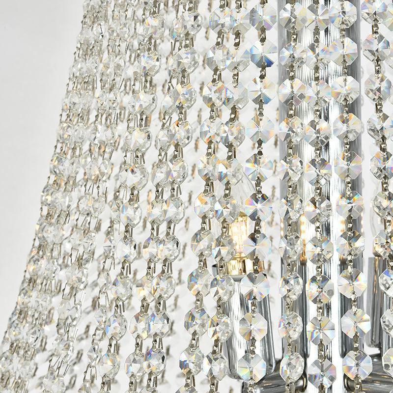 Luxury Crystal Chandelier for Grand Villa Hall and Duplex Staircase Lighting - fovolighting